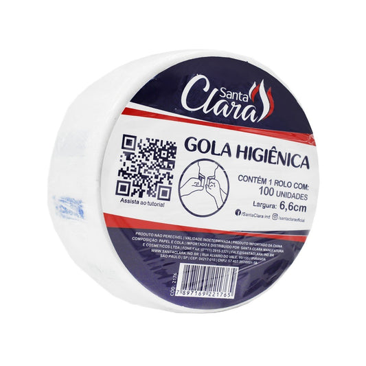 Gola Higiênica - Rolo com 100 unid  - Largura 6.6cm
