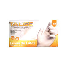 Luva Descartável de Látex - Talge - Tamanhos PP/P/M/G