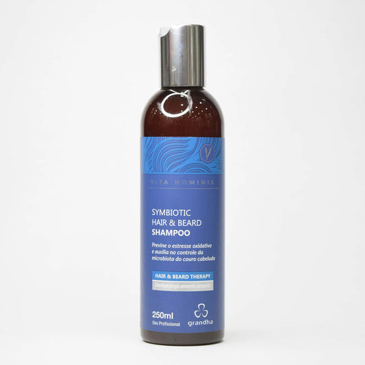 Symbiotic Hair & Beard Shampoo Vita Hominis  - Shampoo para Cabelo e Barba 250ml